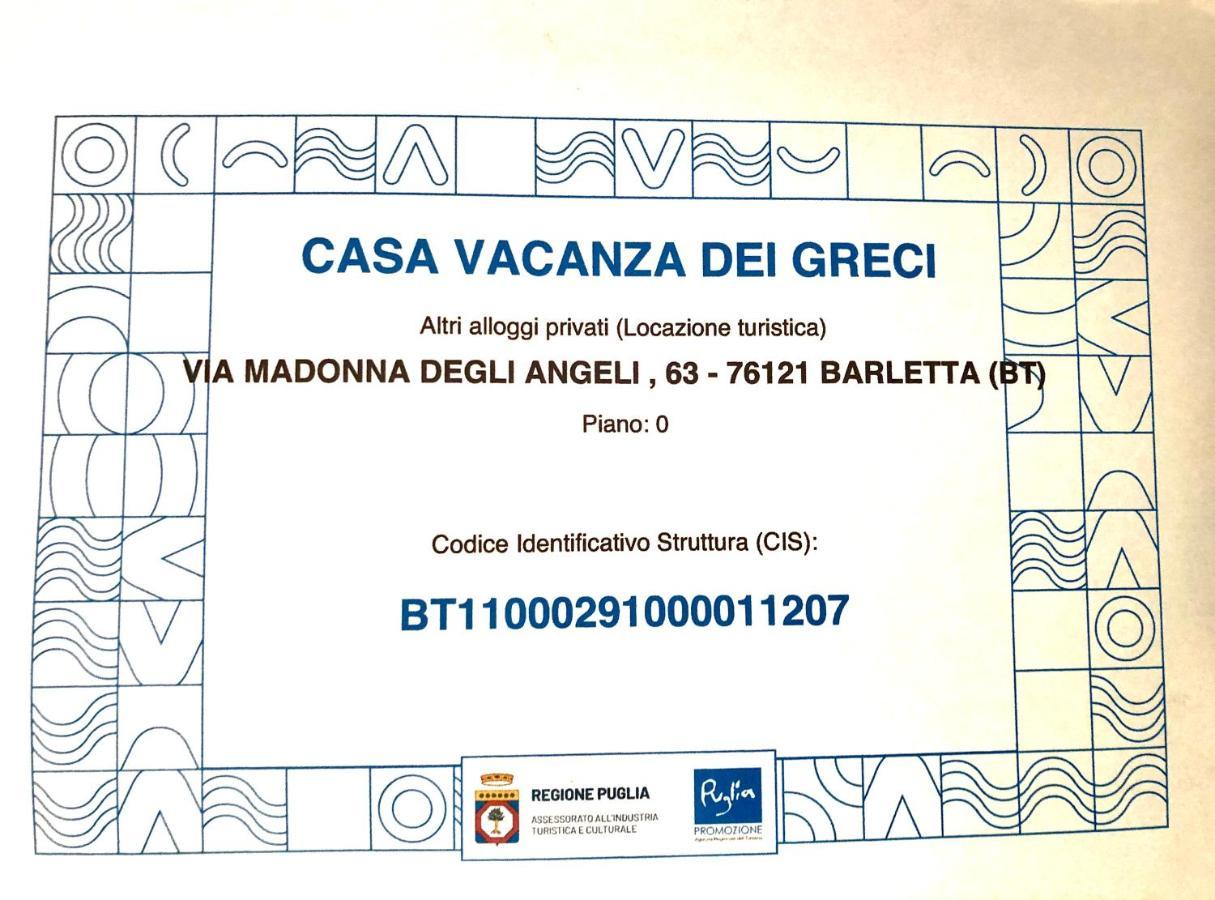 Casa Vacanza Dei Greci Barletta Exteriér fotografie